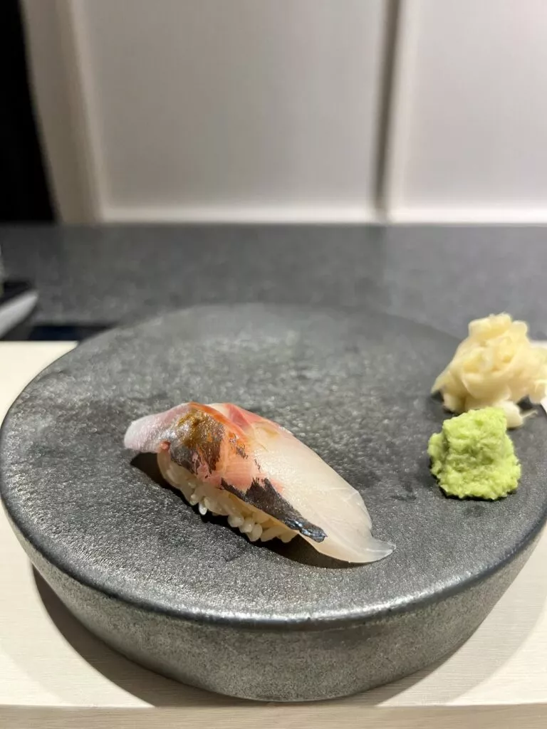 스시히로이, 중랑구의 수준급 스시 오마카세 7 전갱이