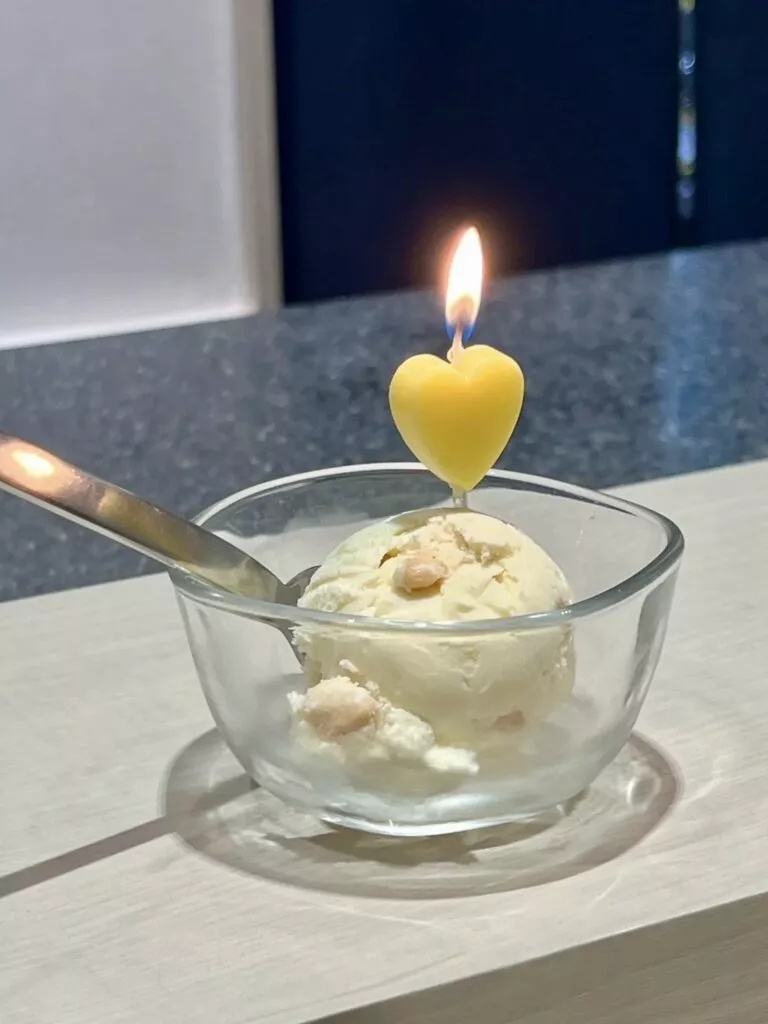 스시히로이, 중랑구의 수준급 스시 오마카세 11 후식 디저트 아이스크림