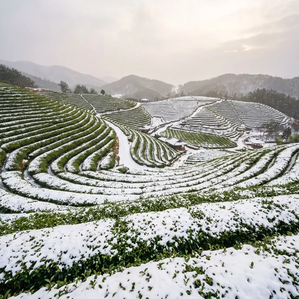 전라도 겨울 여행지 추천 Best 5, 설경부터 바다까지 3 보성 녹차밭 겨울 전라도 겨울 여행지