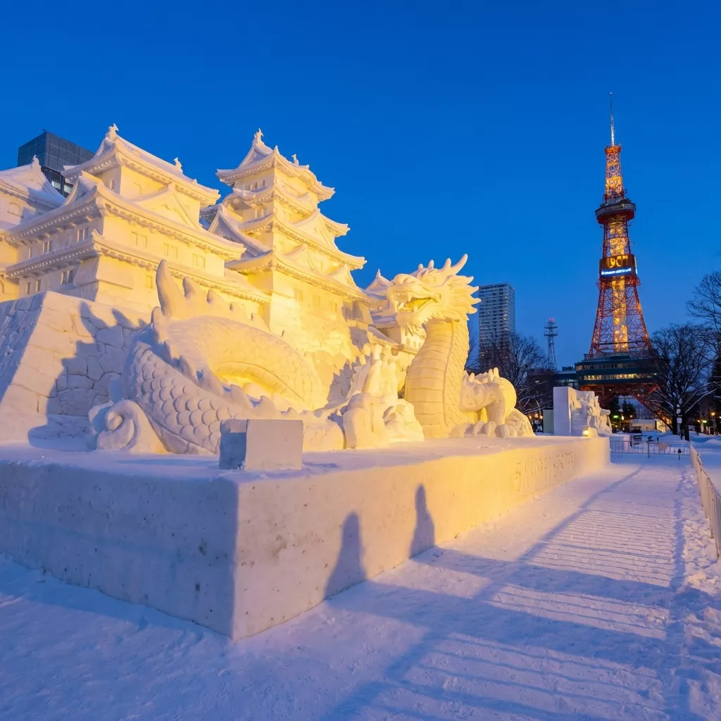 삿포로 겨울 여행 Best 5, 눈축제 말고도 이런 곳이 2 삿포로 눈축제 오도리 공원 눈 조각상